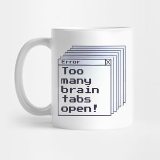 Funny ADHD error message. ADHD awareness gift. Mug